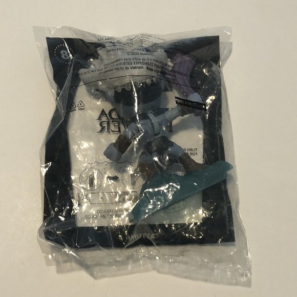 McDonalds 2022 Black Panther Wakanda Forever Happy Meal Toy #8 Attuma Sealed - Picture 5 of 8